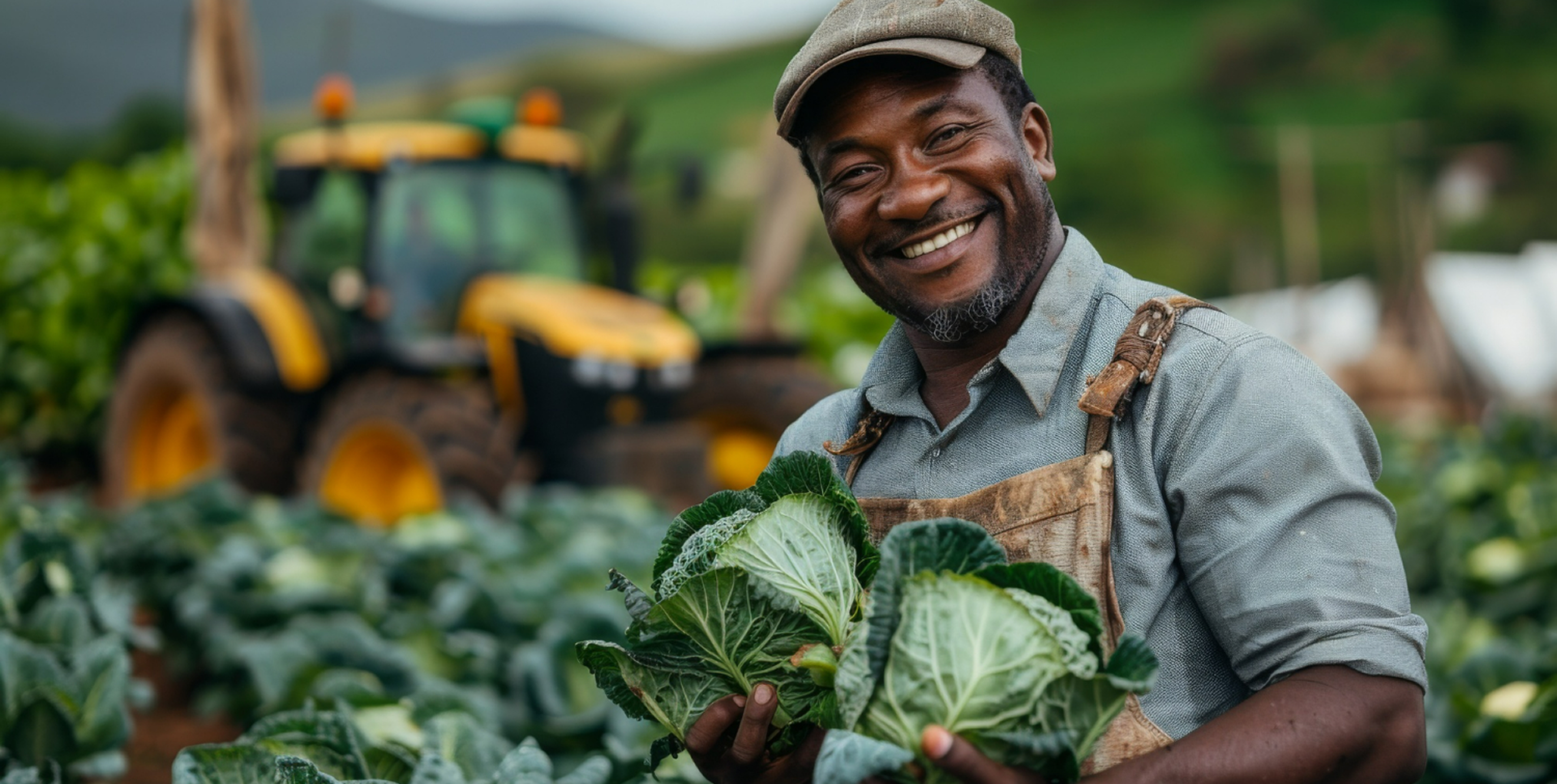 Farmer in field